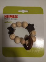 Heimeiss Baby Greifring Holz Greifling Rassel Natur