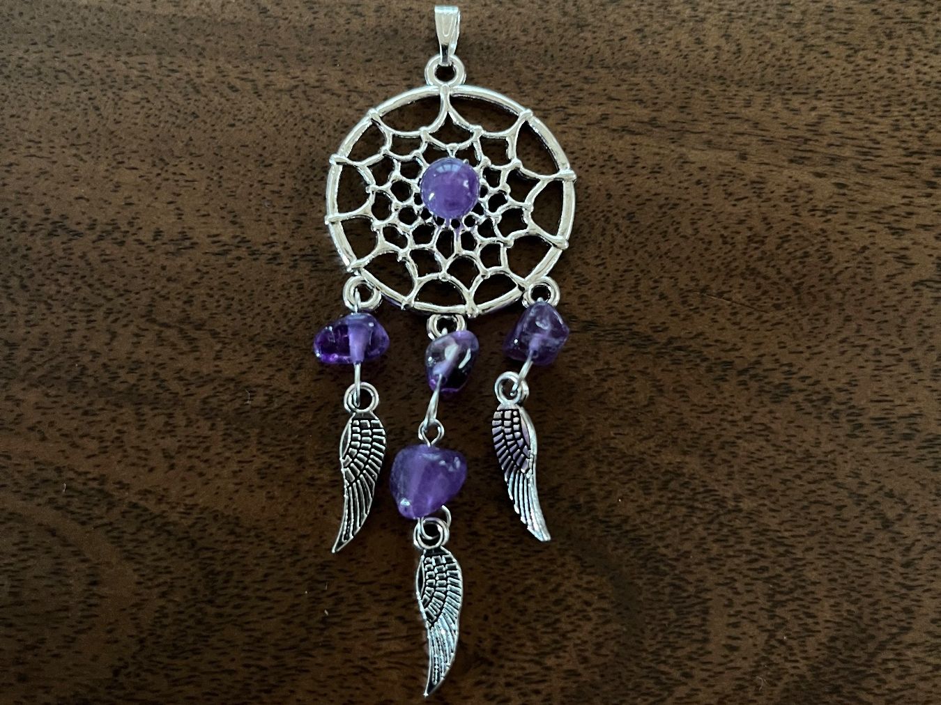 Ciondoli: Anhänger Traumfänger mit Amethyst – Nuovo e nell'imballaggio originale da Gams venduto da Mariawicca