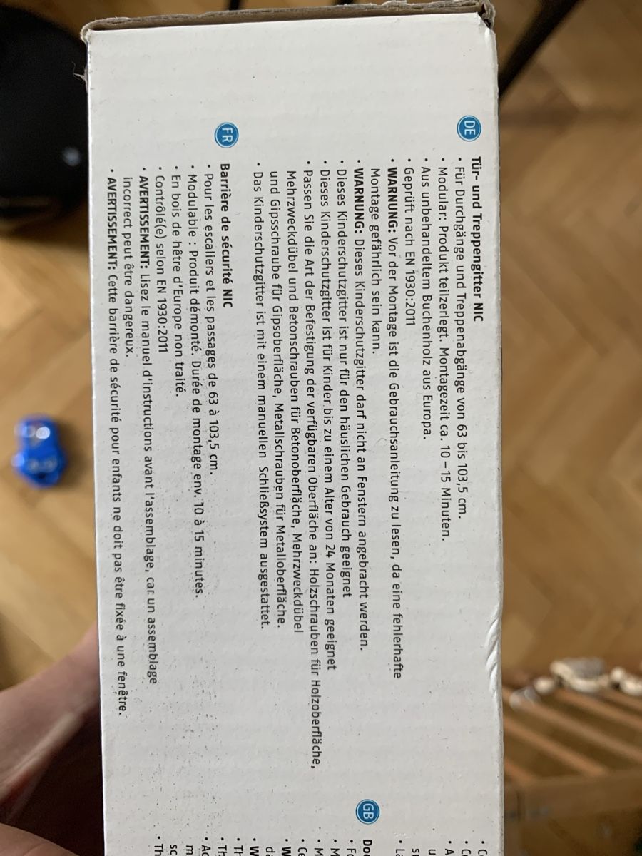 Tutto per la sicurezza: Türgitter und Treppengitter NIC Abus aus Holz – Nuovo e nell'imballaggio originale da Derendingen venduto da sba_9xp2 2