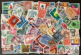 Konvolut 100 Briefmarken Schweiz, Top Qualität