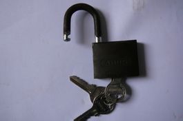 Vorhängeschloss ABUS 65/50 mit 3 Schlüsseln gebraucht