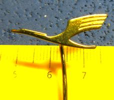 LUFTHANSA AVIATIC ANSTECKNADEL GOLDIG KRANICH VINTAGE OLDI