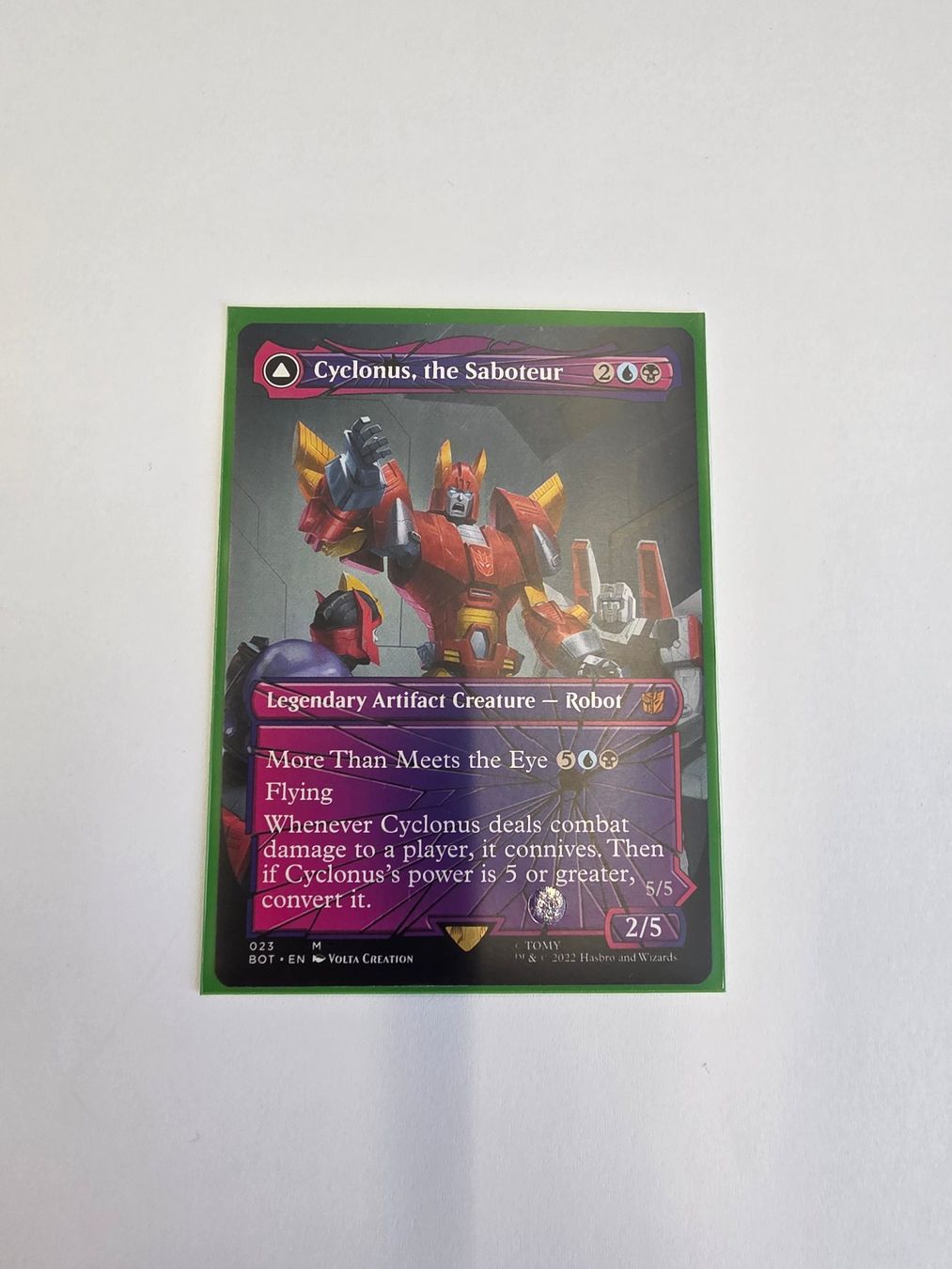 Magic The Gathering Carte collezionabili: MTG -Universes Beyond: Transformers (BOT)- Karte: Cyclonus – Nuovo (secondo la descrizione) da Mörigen venduto da Gadgeteer 2