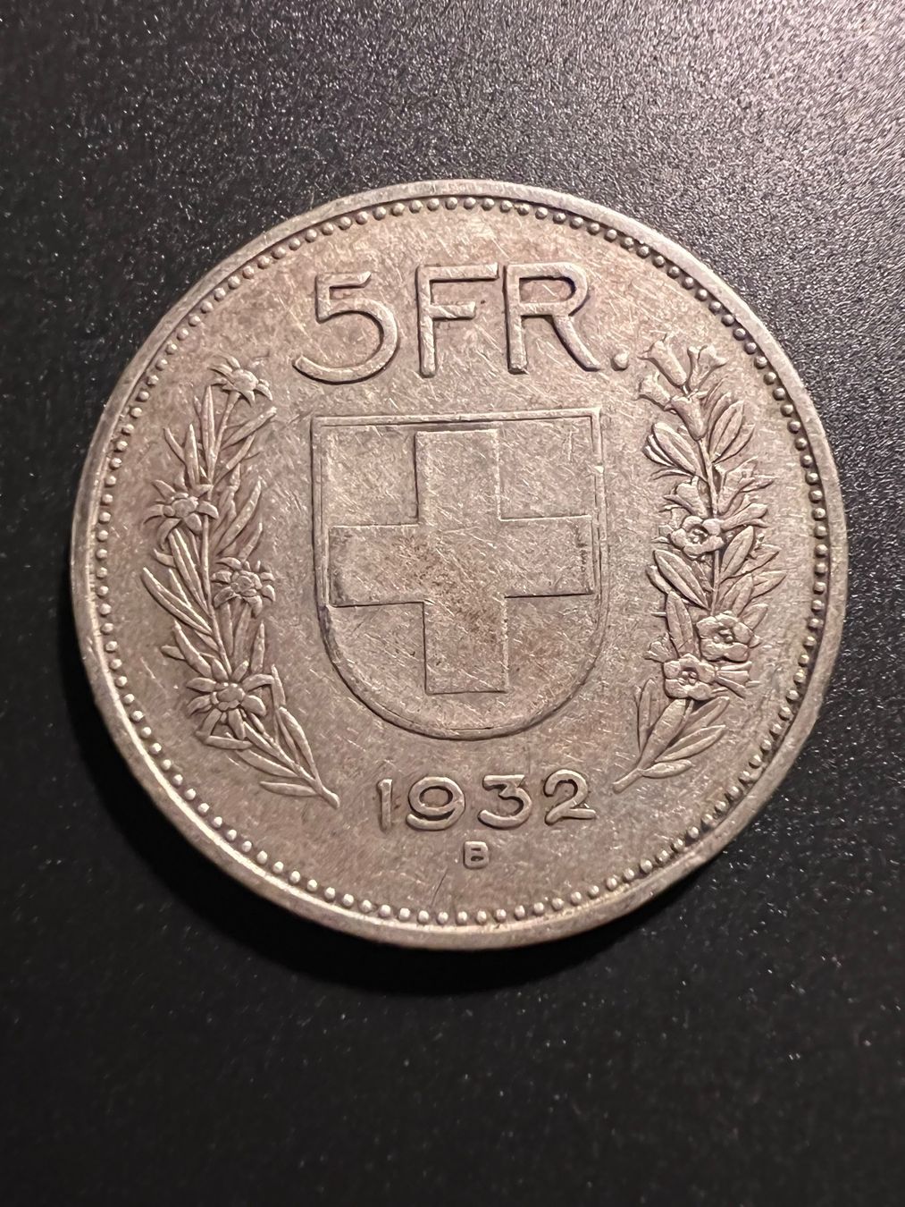 Tutti le monete: Pièce 5 Francs argent 1932 B – Usato da Genève venduto da Nicky113