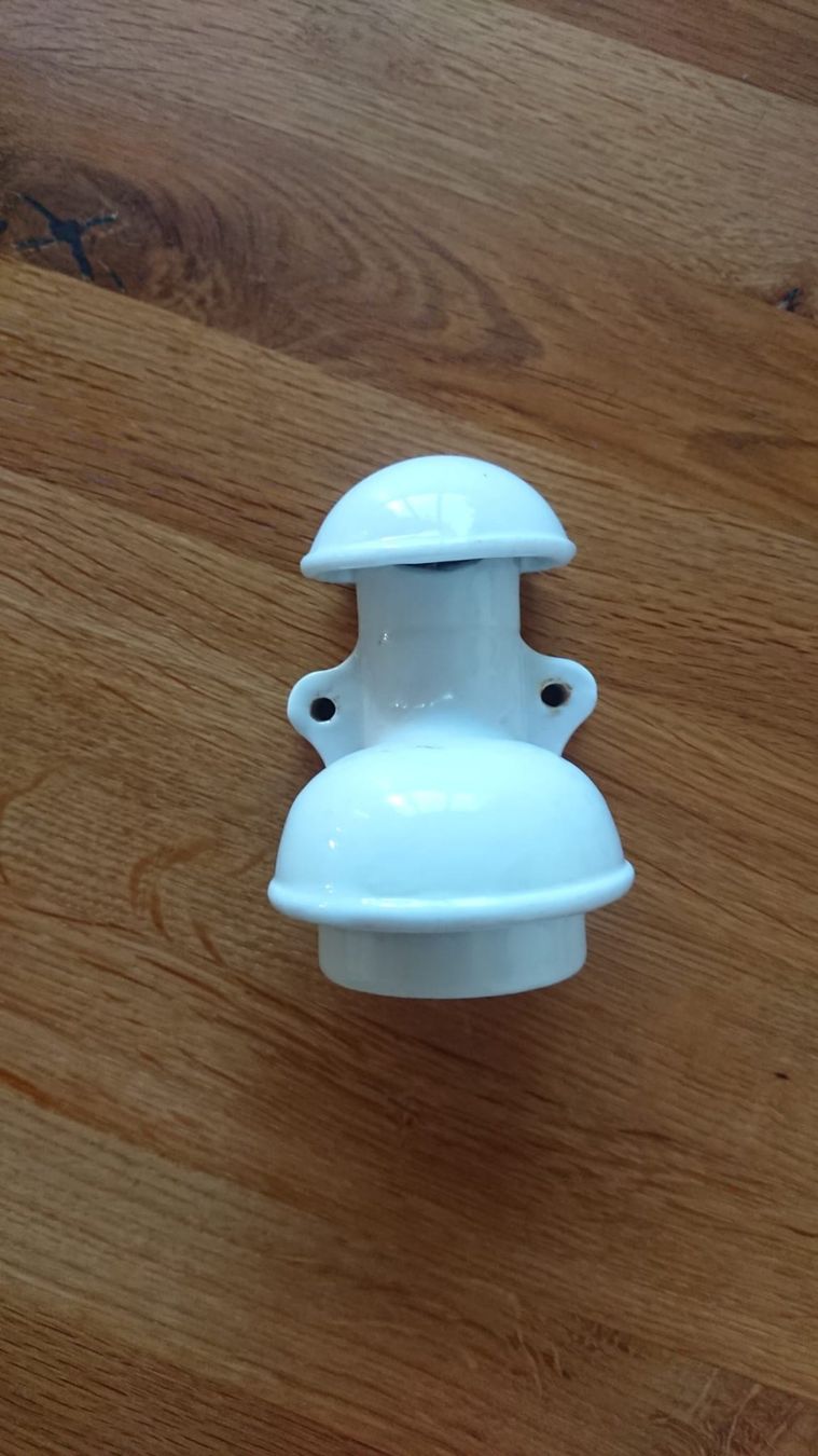 Spine: Vintage Keramikstecker / Lampensockel – Usato da Bazenheid venduto da werni369 1