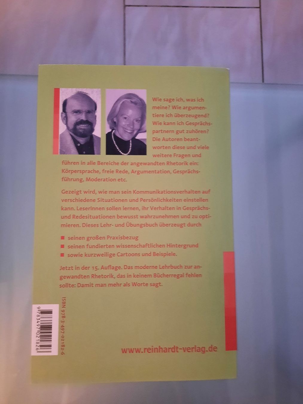 Libri: Buch Rhetorik & Kommunikation, Allhoff, 15. Auflage – Usato da Ibach venduto da urs_sl5h 1