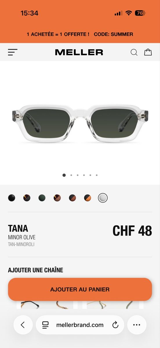 Occhiali & Lenti: Lunettes de soleil Meller  – Nuovo e nell'imballaggio originale da Ecublens VD venduto da ChiaraG. 2