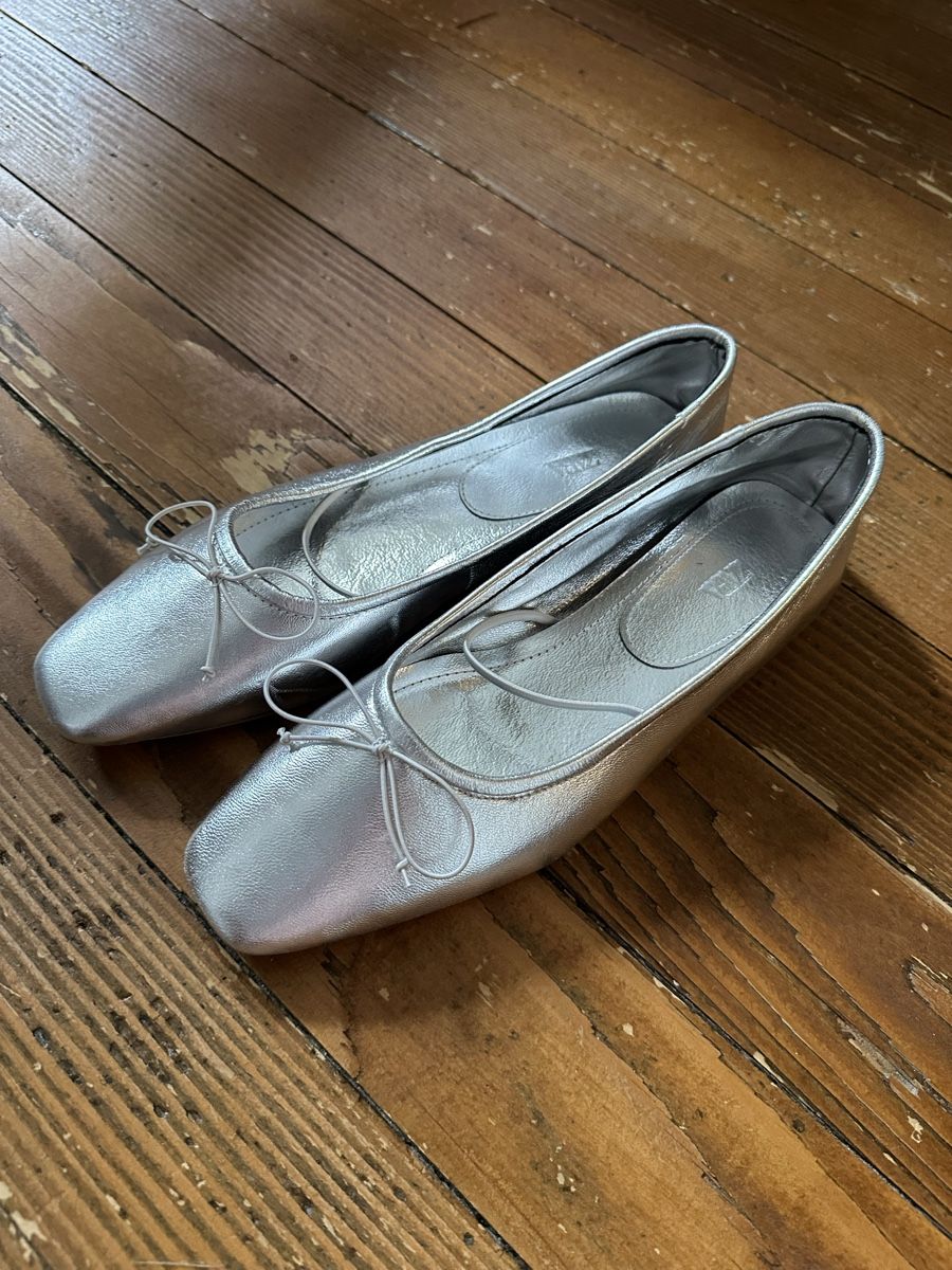 Zara Scarpe da donna: Ballerinas ZARA Silber Grösse 39 – Nuovo (secondo la descrizione) da Schaffhausen venduto da NellyE