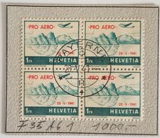 ST174) F35A1, Pro Aero, ver. Aufdruck ET ⊙ 4-Block Kt. 1000