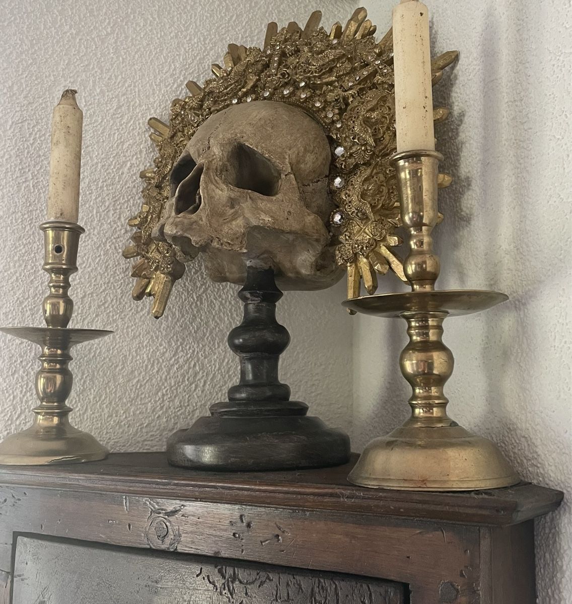 Sculture & Statue: Totenkopf, Leuchter antik – Usato da Rorschacherberg venduto da farmer61 2