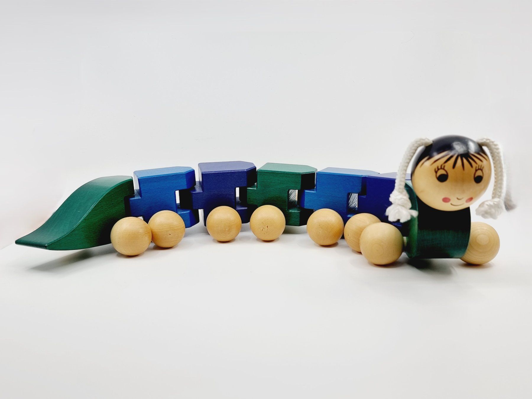 Spielzeuge: Chenille en bois Weizenkorn – Gebraucht aus Grandson von Nouvelle-ere
