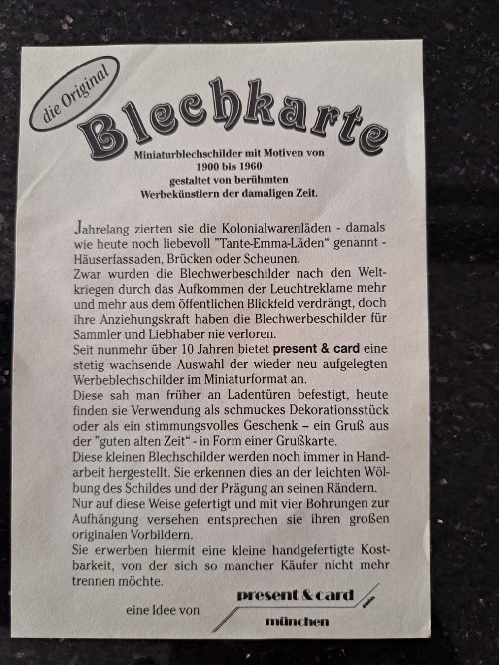 Insegne: 2 Blechkarten – Nuovo (secondo la descrizione) da Freienbach venduto da Suurer 2