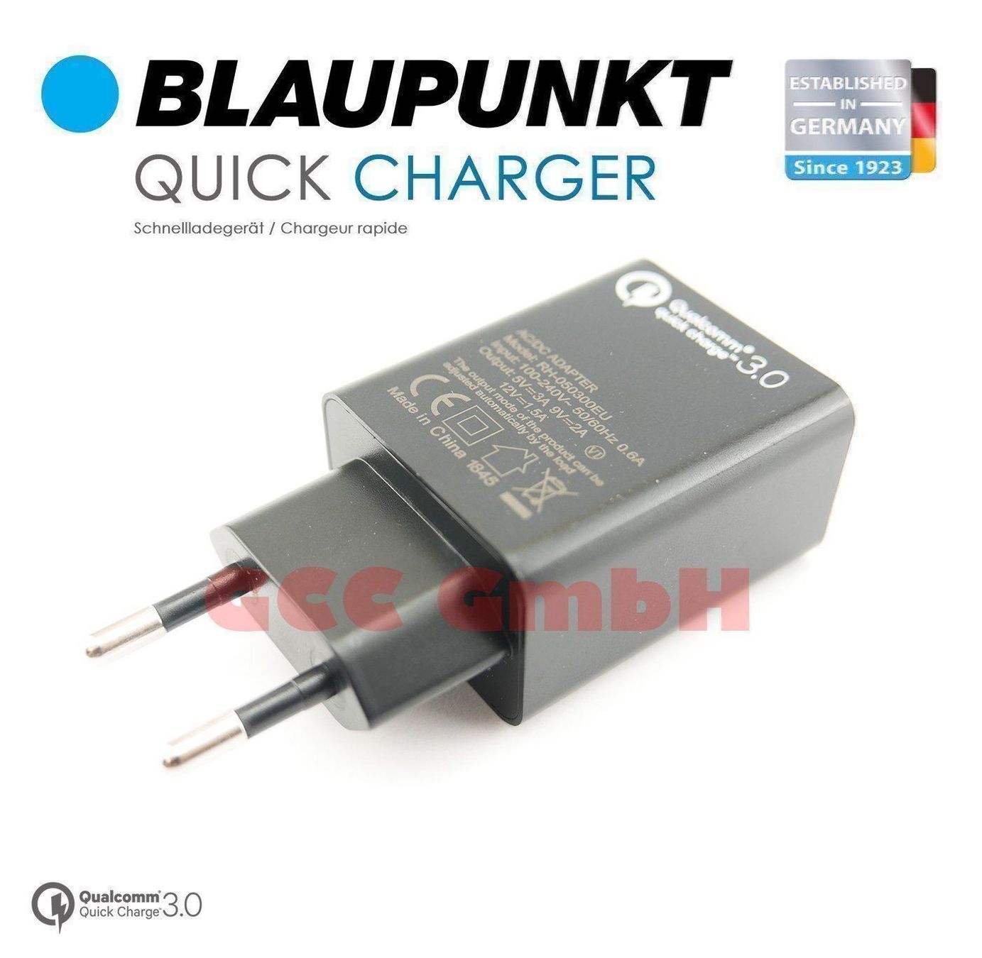 Caricabatterie: Blaupunkt - Schnell-Ladegerät Schwarz3.0 – Nuovo e nell'imballaggio originale da Freienstein venduto da GCC_GmbH 3