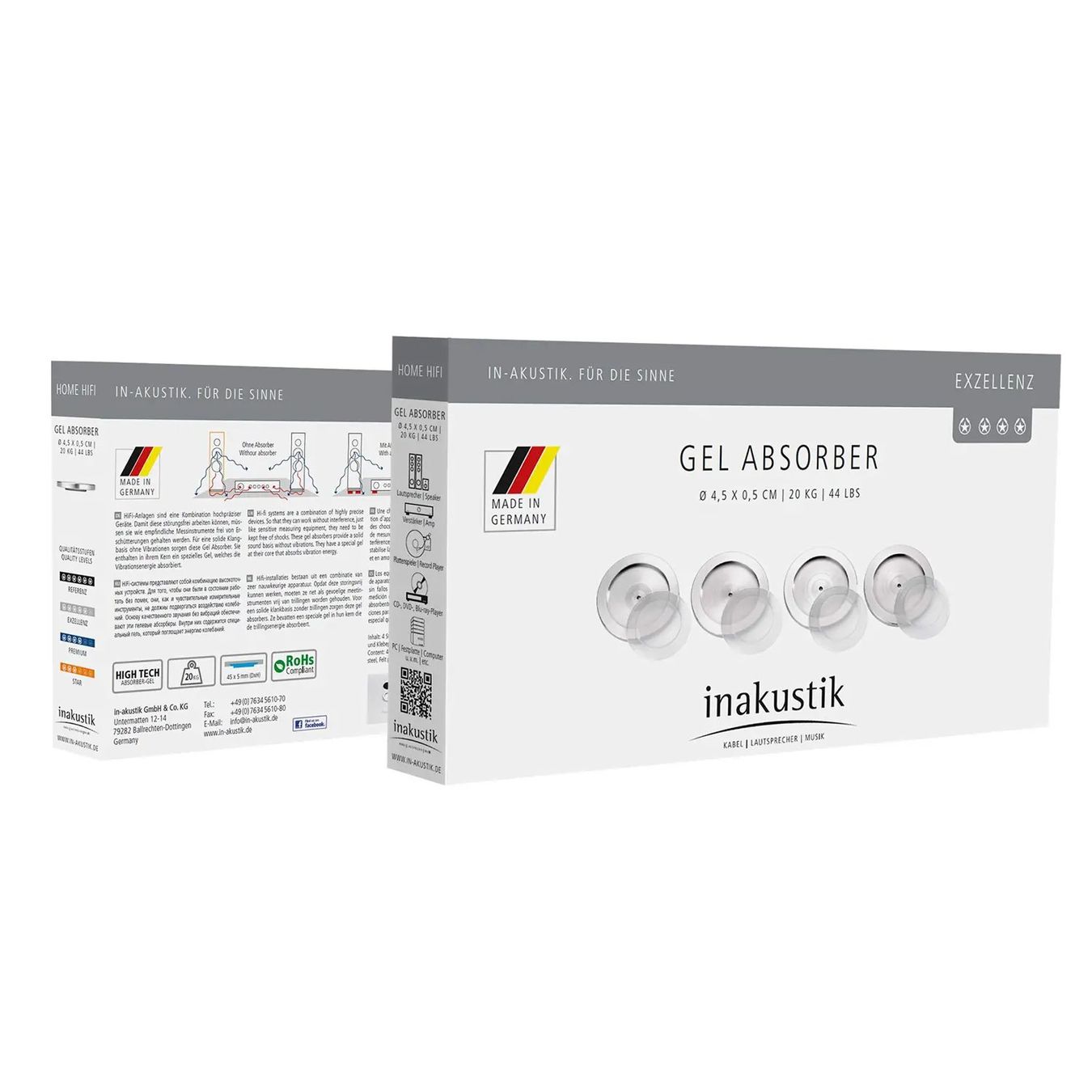 Casse acustiche: Inakustik  Exzellenz Gel Absorber – Nuovo e nell'imballaggio originale da Kerzers venduto da Hubihifi
