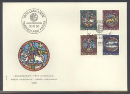 1968, Pro Patria, FDC