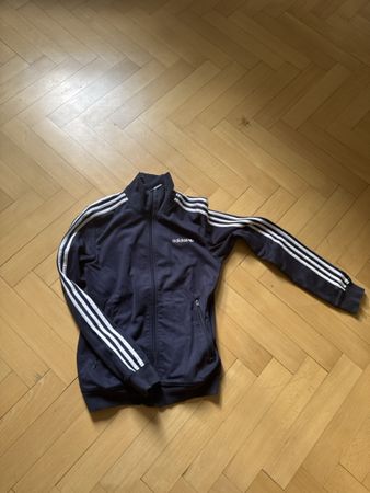 Veste de survêtement Adidas bleu marine 