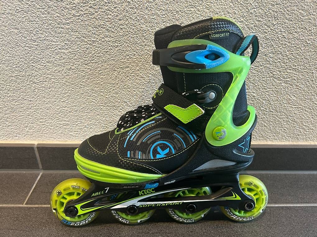 Pattini in linea & Pattini a rotelle: KTec Inline Skates, verstellbar, Grösse 32-35 – Usato da Hildisrieden venduto da Albi35 2