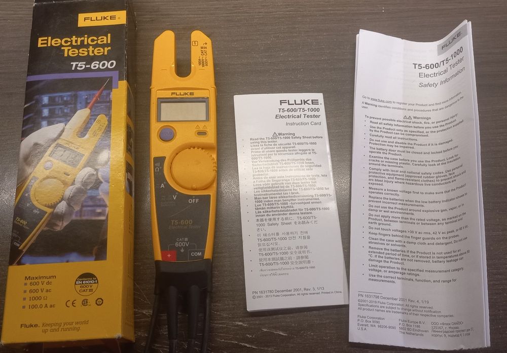 Fluke T5-600 Multimeter Spannungsdurchgang & Strom elektrisc (Gebraucht) in Näfels für CHF 81