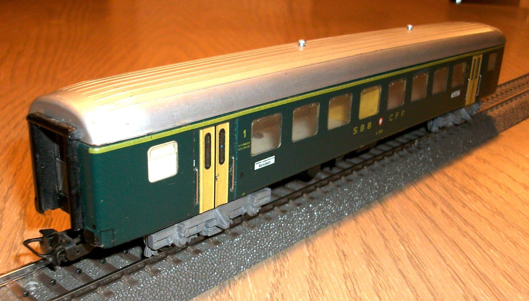 Märklin Modellini di ferrovie: SBB-Personenwagen 1. Kl., 4066 – Usato da St. Moritz venduto da Manu7500 3