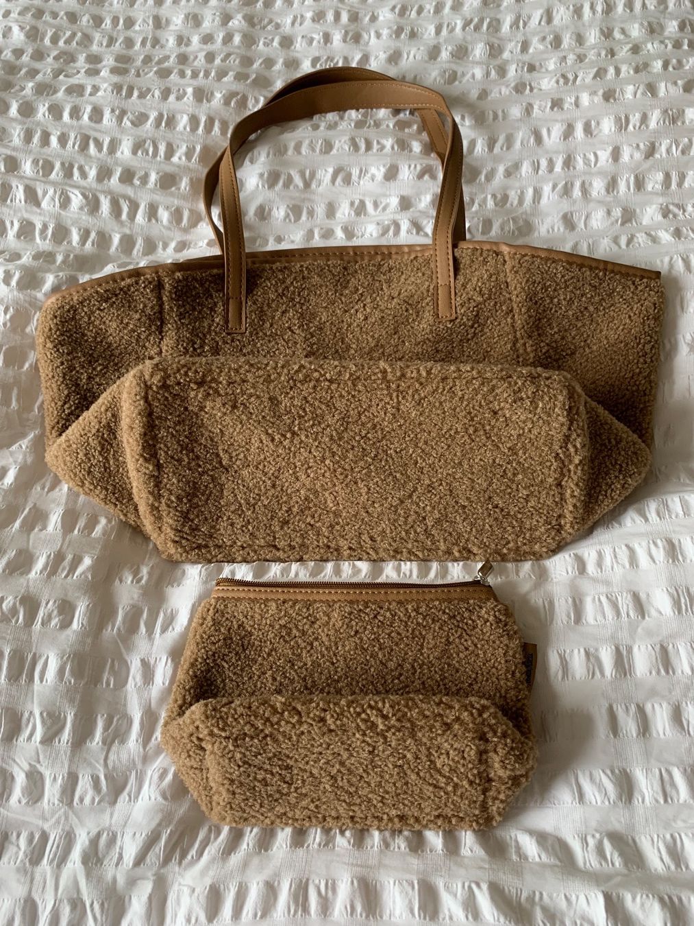 Borse da donna: Neiman Marcus: Neu/unbenutzt- hellbrauner Shopper mit Beutel – Nuovo (secondo la descrizione) da Luzern venduto da paulablue 2