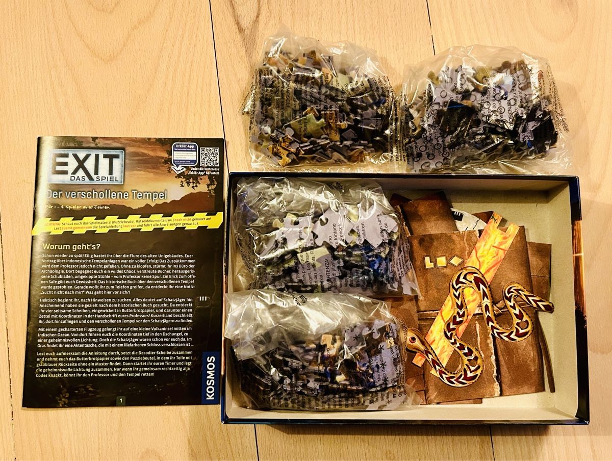 Giochi: Das Spiel Exit - Der verschollene Tempel – Usato da Basel venduto da Schmutpa 1