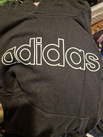 leichtes hoodie (Kapuzenpullover) von Adidas - schwarz