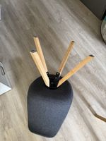 Lot de 4 chaises JYSK gris bois bon état