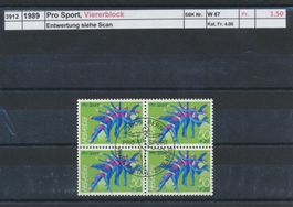 1989 "Pro Sport", Viererblock, ET - Stempel