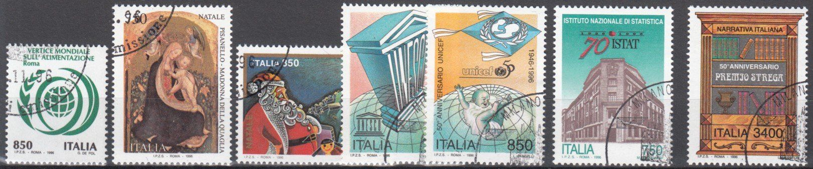 Tutti i francobolli: Italien 1996 mit ET – Usato da Bürglen TG venduto da StampGraf 4