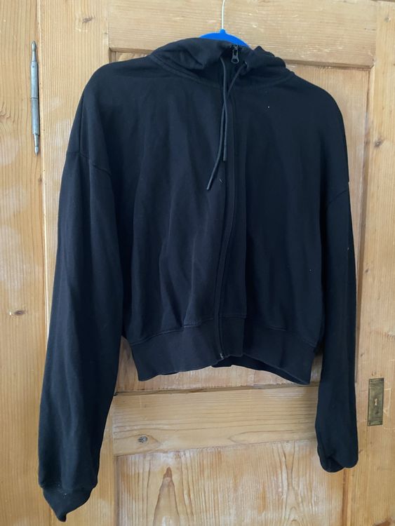 H&M Sport Damen Kapuzenpullover schwarz Hoodie (Neu (gemäss