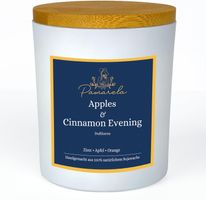 Duftkerze Apfel Zimt Sojawachs Holzdocht 330g