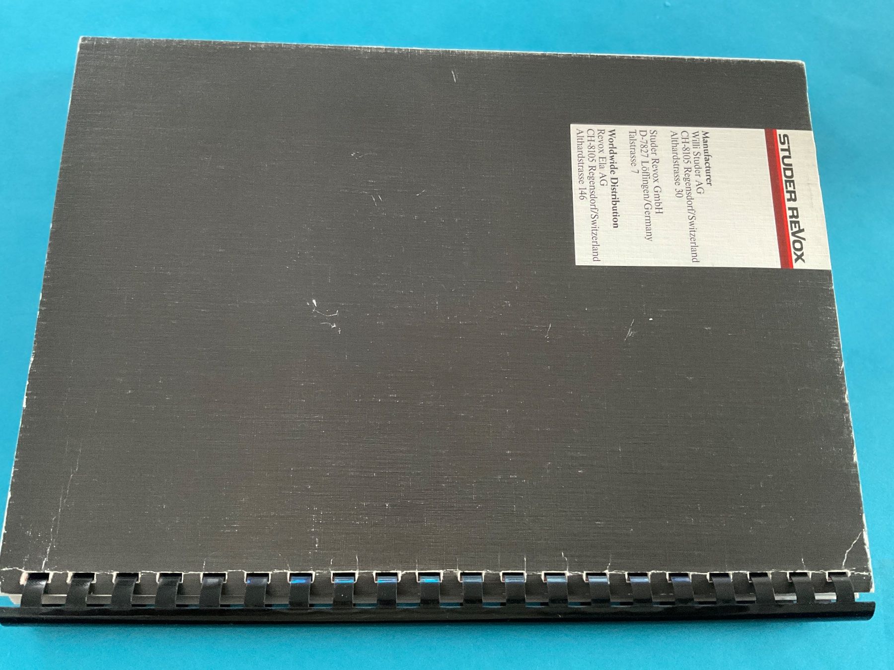 ReVox B 260 - S Service Anleitung (Gebraucht) in Langenthal für CHF 22 ...