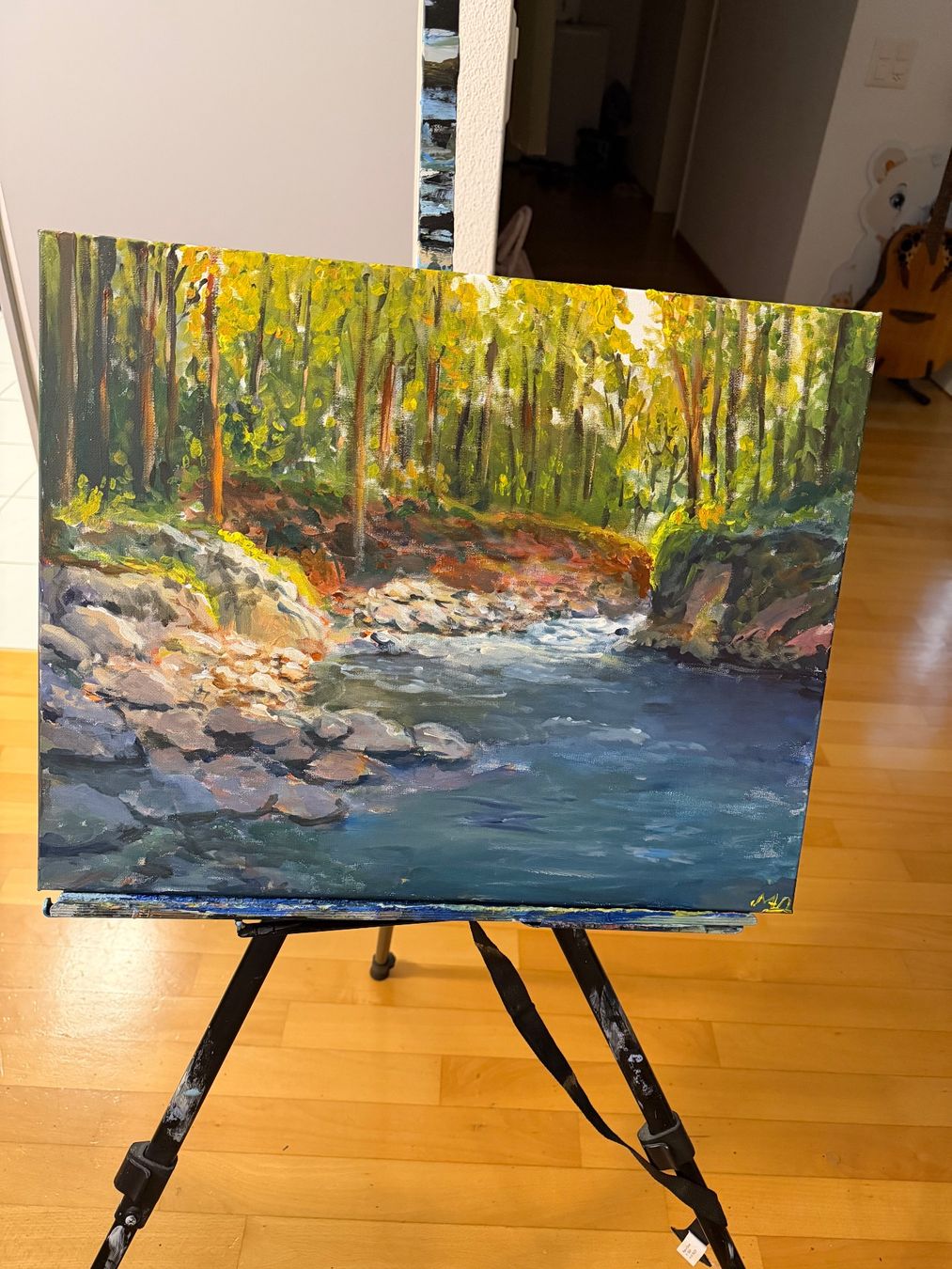 Tableaux: Wald Bach Landschaft 40x50cm – Neuf avec emballage d'origine à Pfäffikon SZ par Andrei_Moro_Kunst 2