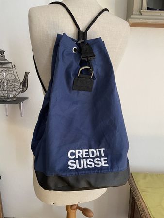 Umhängetasche, Sporttasche, Rucksack Vintage Credit Suisse