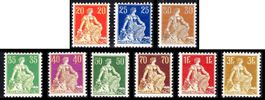 1908  Helvetia mit Schwert Sonderdruck auf Kunstdruckpapier