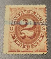 USA 1879-91 alte postage due briefmarke