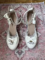 Chaussures cute à talon blanc taille 41 neuves avec nœud