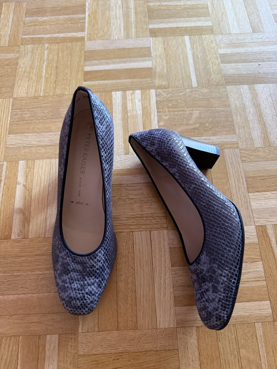 Kaiser Chaussures femmes: Peter Kaiser Echtleder Pumps Serpentinenmuster Gr. 39 – Neuf (Voir description) à St. Gallen par mania03 1