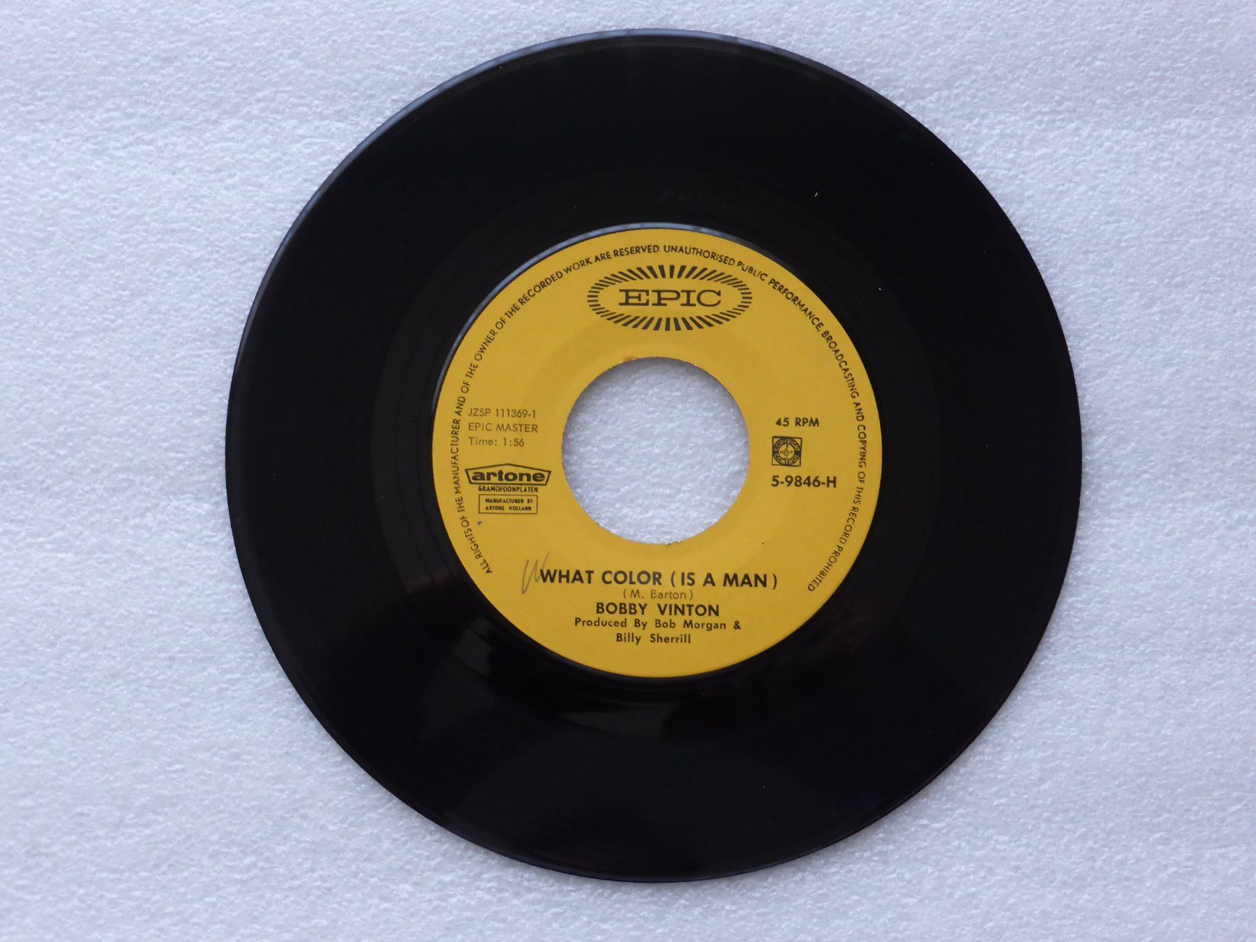 Schallplatten: Vinyl Single   BOBBY VINTON – Gebraucht aus Küssnacht am Rigi von Mondkinder 1