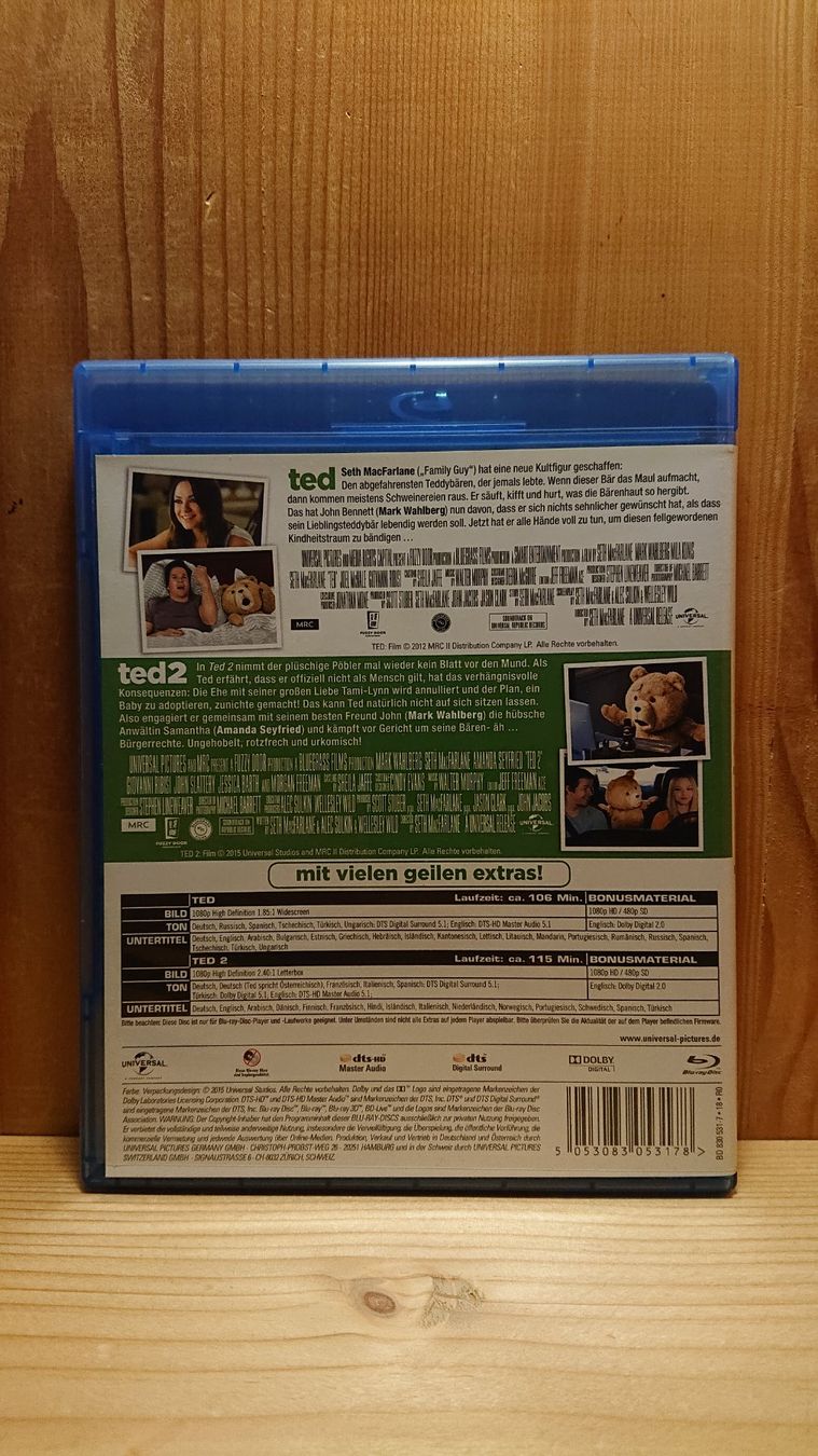 Tous les DVDs: TED 1 und 2 auf Blu-Ray mit Mark Wahlberg – D'occasion à Wilderswil par Exebub 1