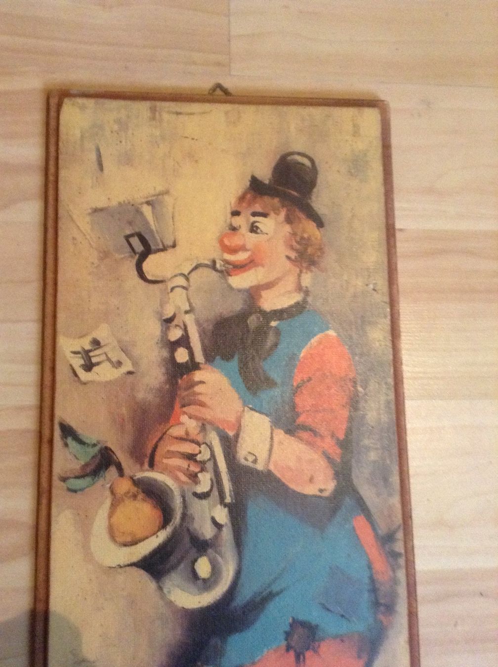 Dipinti: farbenfrohes Gemälde "Clown" auf Holz – Usato da Hunzenschwil venduto da Fanta01 1