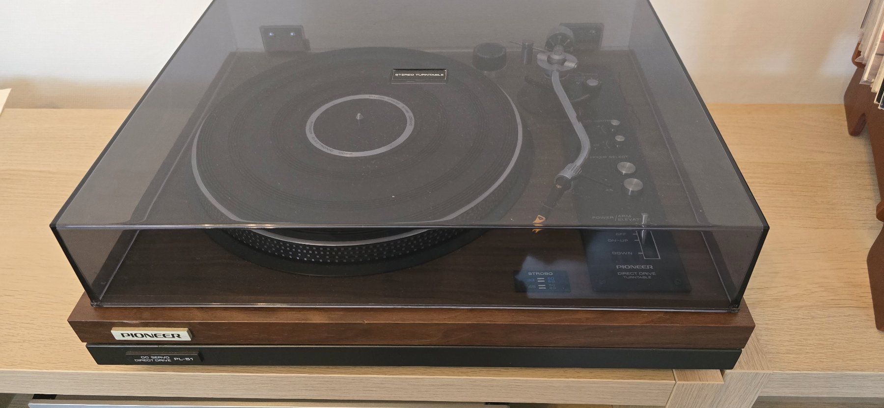 Platine Vinyle Pioneer PL-51A Avec Préampli - Vintage - Fonctionnelle