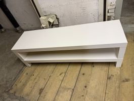 Weiss TV-Möbel / Tisch / Möbel mit Unterschrank mit Fach