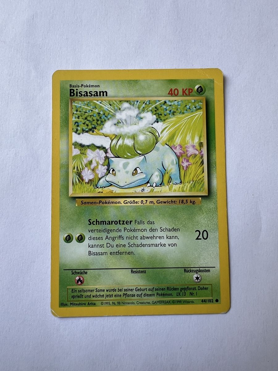 Pokémon Cartes à collectionner: Pokemonkarte Bisasam Base set – D'occasion à Willisau par Neiro77