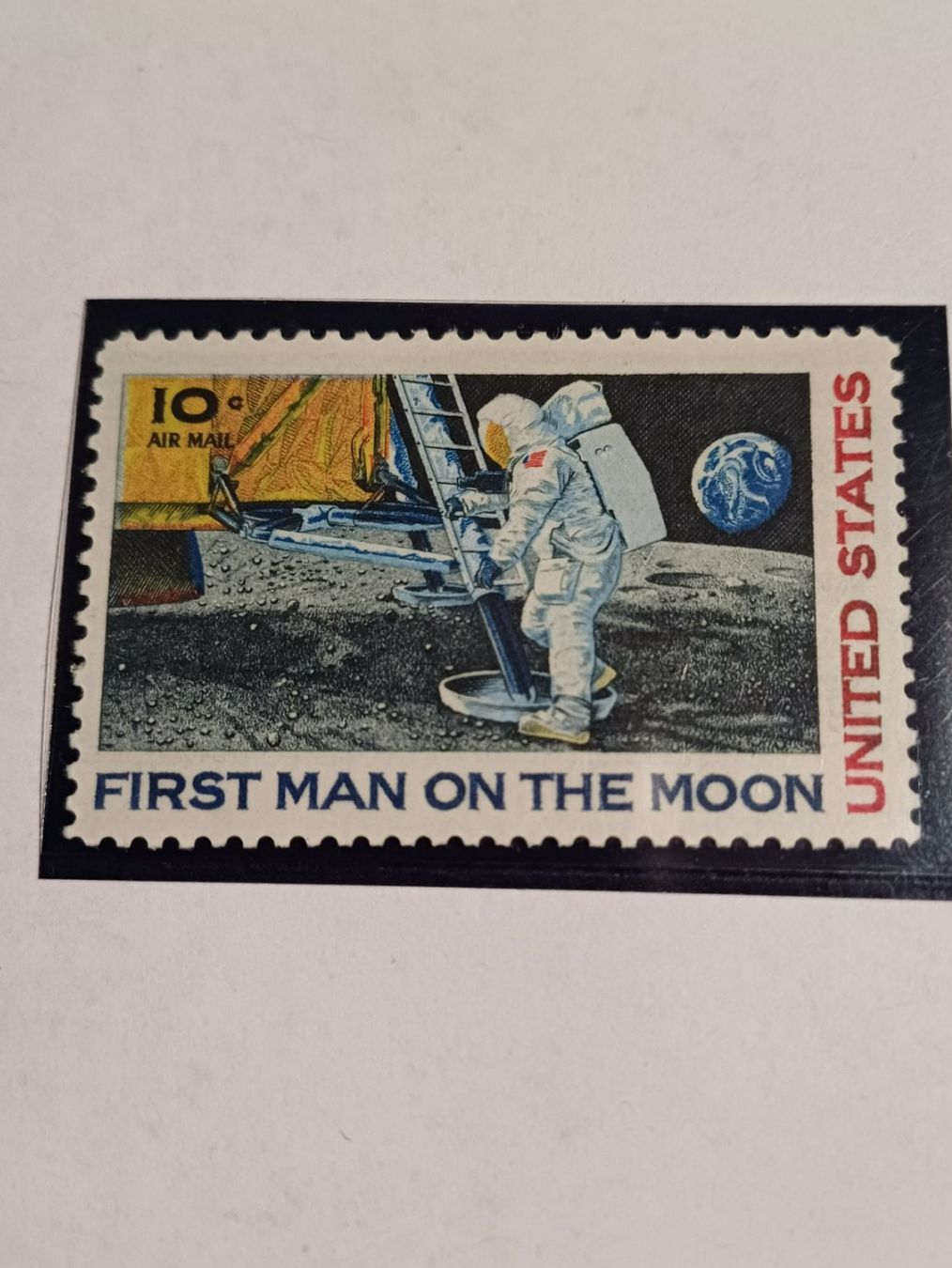 Alle Briefmarken: US Briefmarke First Man on the Moon 1969 – Gebraucht aus Zürich von carolina71
