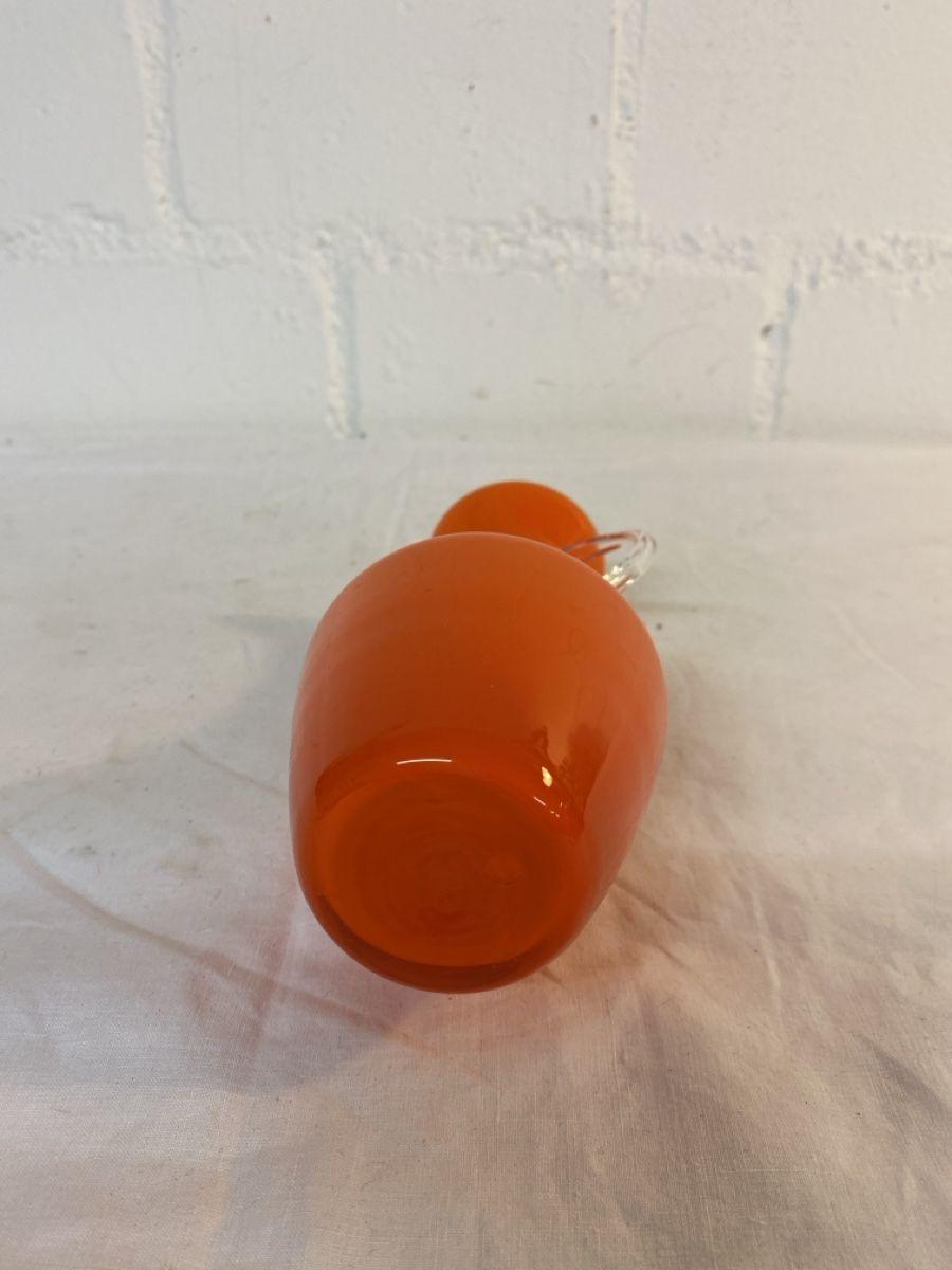 Murano Vasen & Gefässe: Orange Vintage Vase Deko Glasvase – Gebraucht aus sursee von trilli-tralli 3