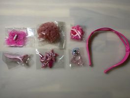 Haarschmuck Set in pink