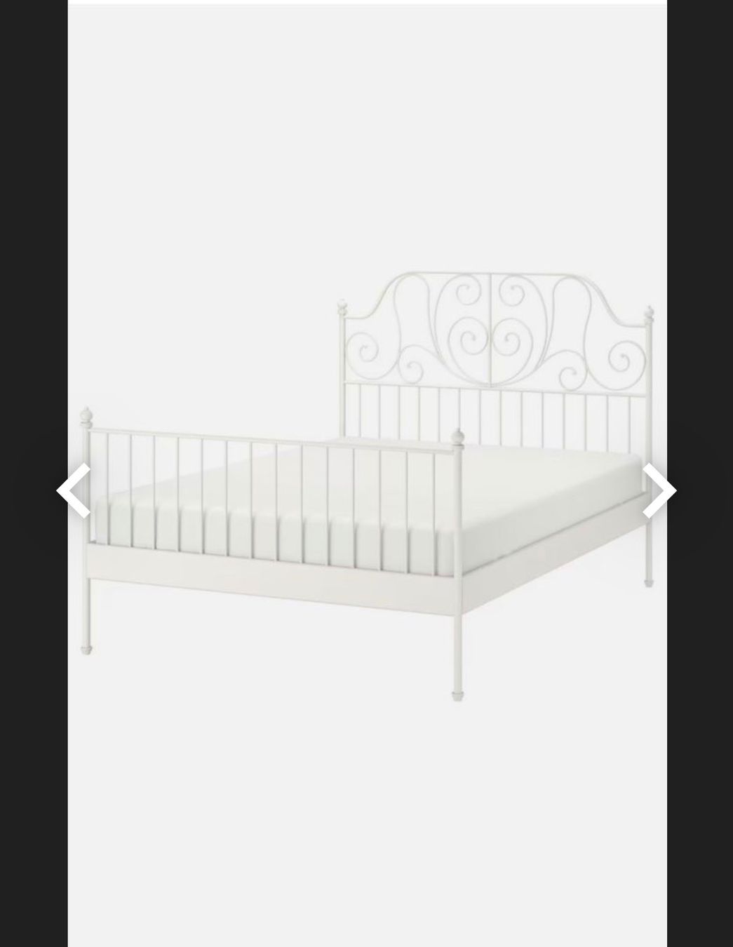 Ikea Letti: Ikea Metallbett weiss 140x 200 – Usato da Diepoldsau venduto da Anna.T