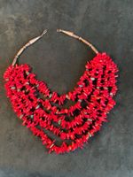 Echte Korallenkette mit Türkisen (Indian. Schmuck)