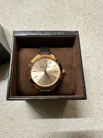 Damen Uhr Michael Kors Roségold mit braunem Lederarmband